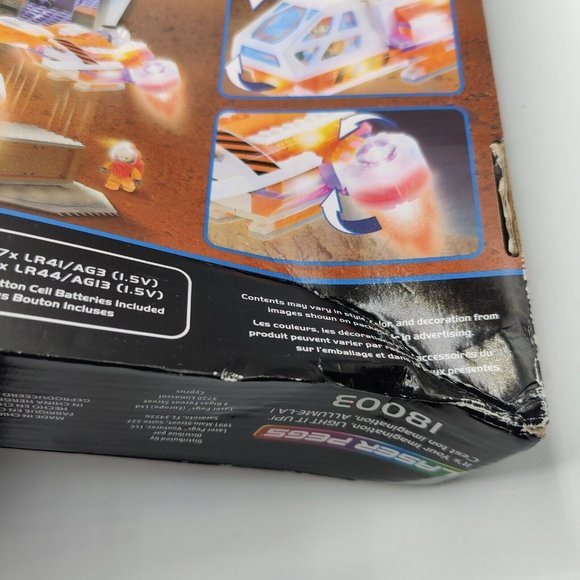 Building Kits for Kids Laser Pegs Mars Shuttle Light Up Sound 280 Pc Ages 7+ - Picture 6 of 7